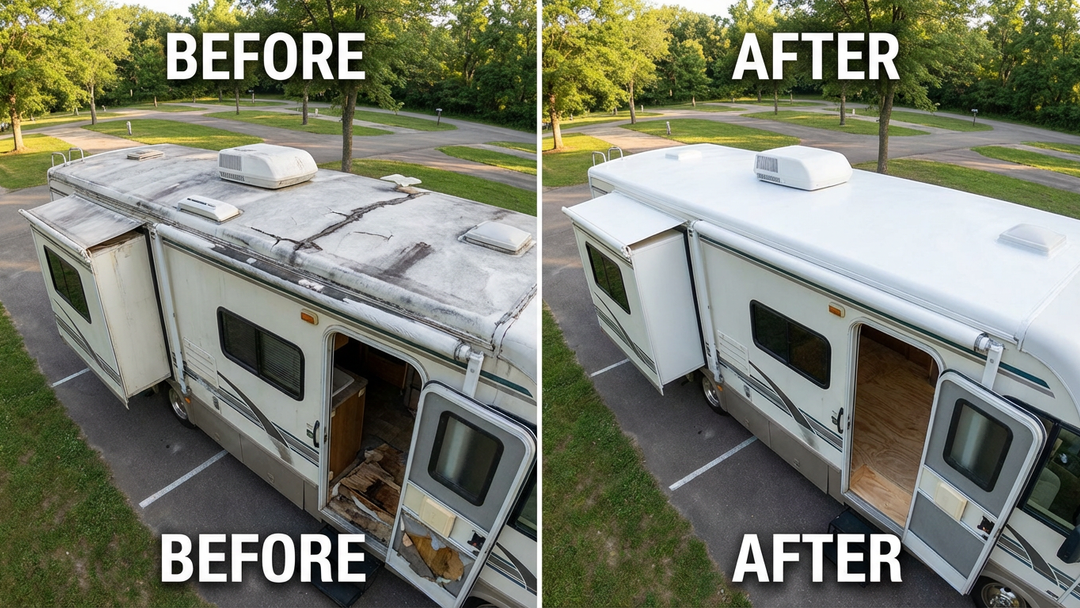 Typical roof replacement results